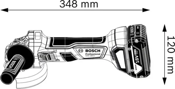 BOSCH GWS 180-Li Polizor unghiular cu acumulator, Brushless