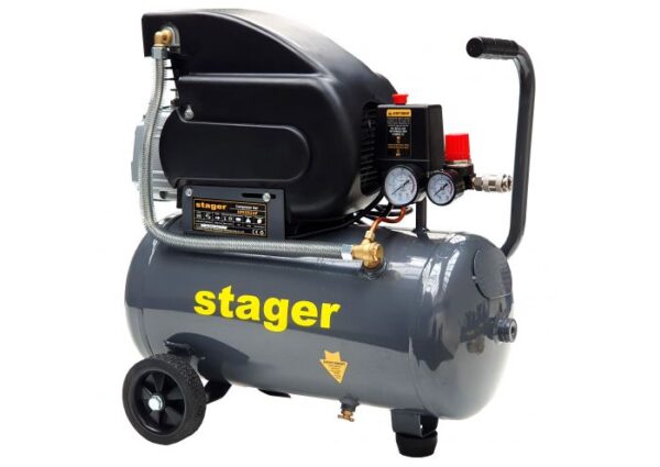 Stager HM2024F Compresor aer, 24L, 8bar, 200L/min, monofazat, angrenare directă